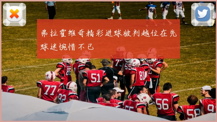弗拉霍维奇精彩进球被判越位在先球迷惋惜不已